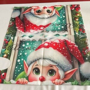 Festive Elf Santa Mailbox Cover